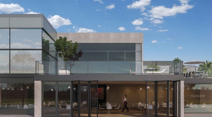 Puerta plegable multiespacios