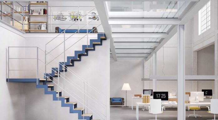 Escalera para oficinas