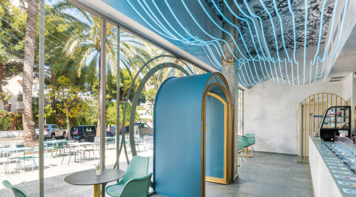 Helados en un ambiente futurista