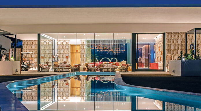 Iluminación vibrante para un resort